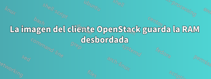 La imagen del cliente OpenStack guarda la RAM desbordada