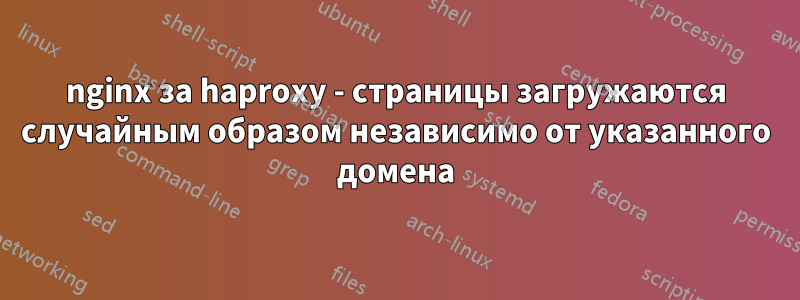 nginx за haproxy - страницы загружаются случайным образом независимо от указанного домена