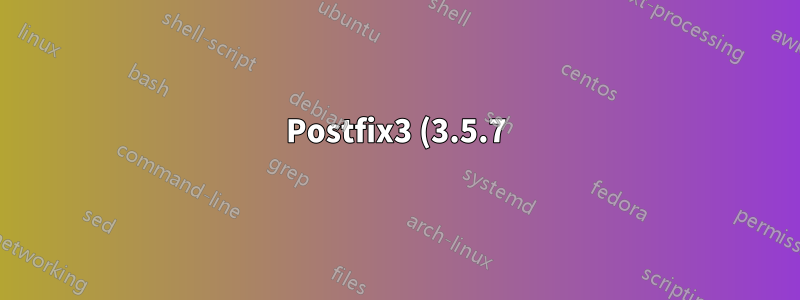 Postfix3 (3.5.7), Fehler „Datei nicht gefunden“