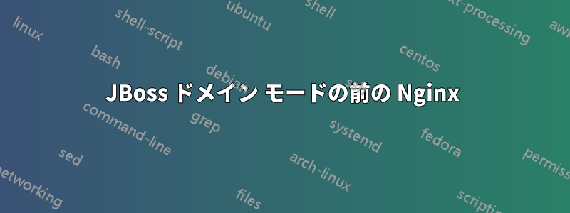 JBoss ドメイン モードの前の Nginx