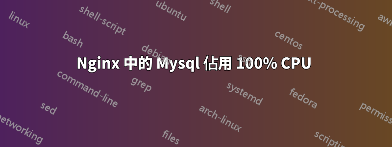 Nginx 中的 Mysql 佔用 100% CPU
