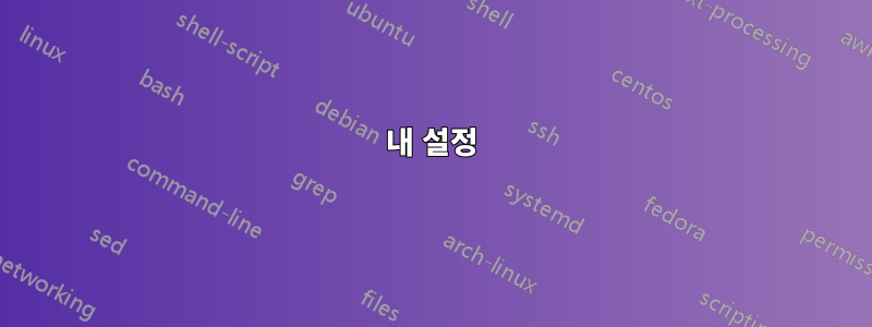내 설정