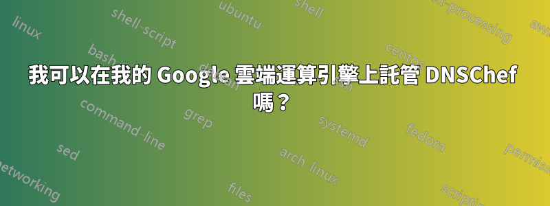 我可以在我的 Google 雲端運算引擎上託管 DNSChef 嗎？