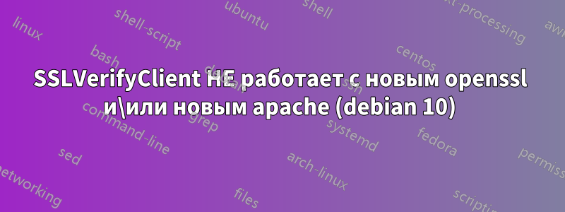 SSLVerifyClient НЕ работает с новым openssl и\или новым apache (debian 10)