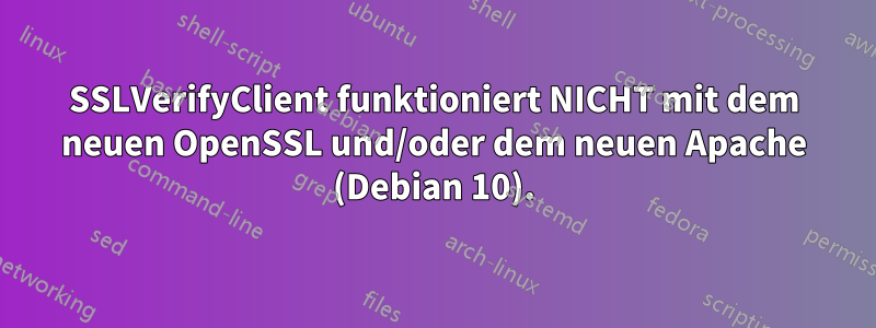 SSLVerifyClient funktioniert NICHT mit dem neuen OpenSSL und/oder dem neuen Apache (Debian 10).