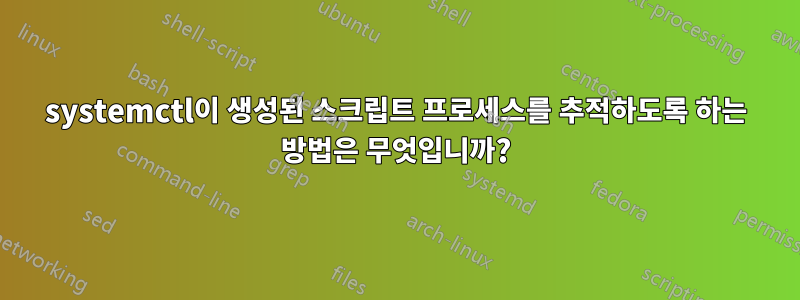 systemctl이 생성된 스크립트 프로세스를 추적하도록 하는 방법은 무엇입니까?