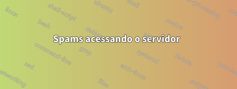 Spams acessando o servidor