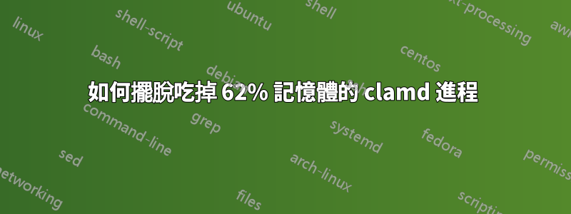 如何擺脫吃掉 62% 記憶體的 clamd 進程
