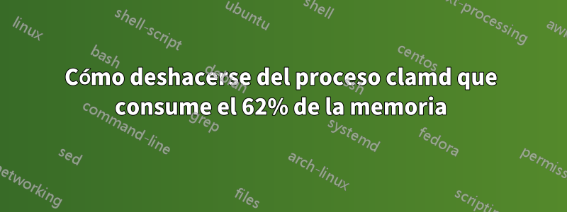 Cómo deshacerse del proceso clamd que consume el 62% de la memoria