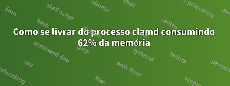 Como se livrar do processo clamd consumindo 62% da memória
