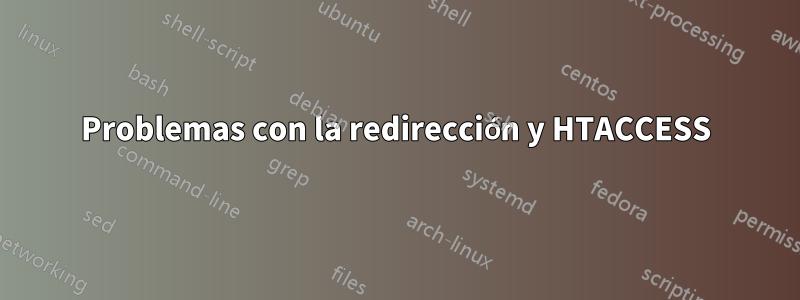 Problemas con la redirección y HTACCESS