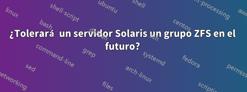 ¿Tolerará un servidor Solaris un grupo ZFS en el futuro?