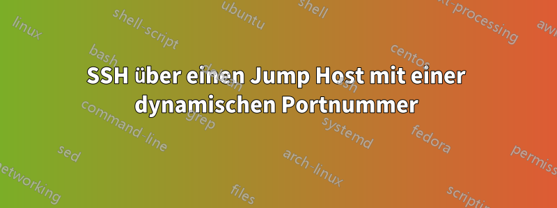 SSH über einen Jump Host mit einer dynamischen Portnummer