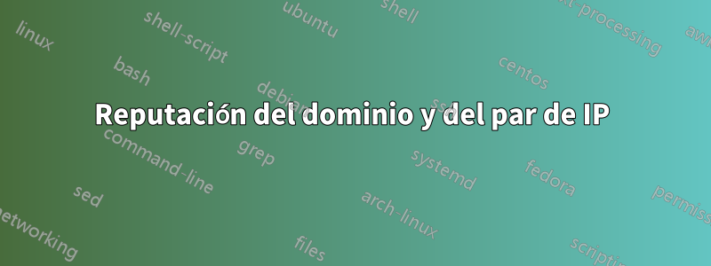 Reputación del dominio y del par de IP