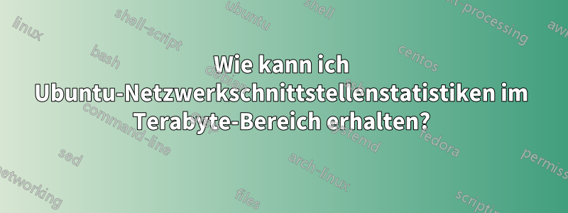 Wie kann ich Ubuntu-Netzwerkschnittstellenstatistiken im Terabyte-Bereich erhalten?