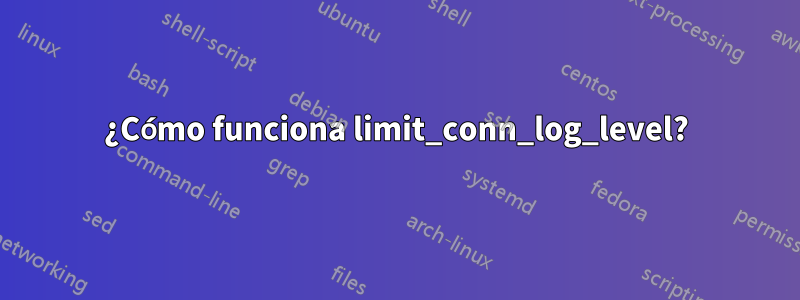 ¿Cómo funciona limit_conn_log_level?