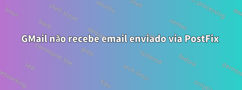 GMail não recebe email enviado via PostFix