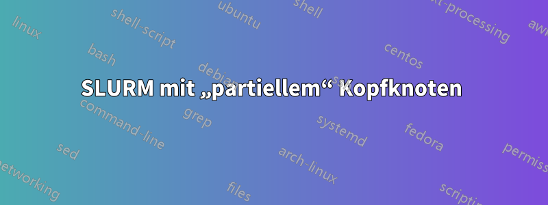 SLURM mit „partiellem“ Kopfknoten