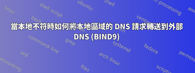 當本地不符時如何將本地區域的 DNS 請求轉送到外部 DNS (BIND9)