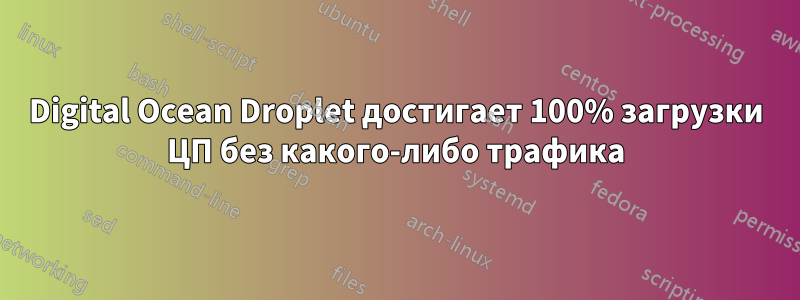 Digital Ocean Droplet достигает 100% загрузки ЦП без какого-либо трафика