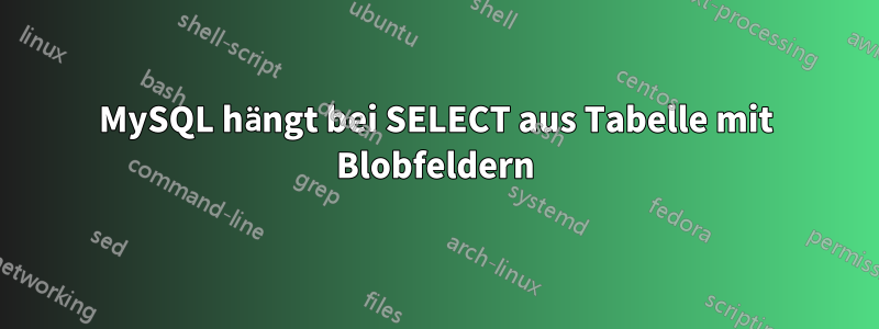 MySQL hängt bei SELECT aus Tabelle mit Blobfeldern