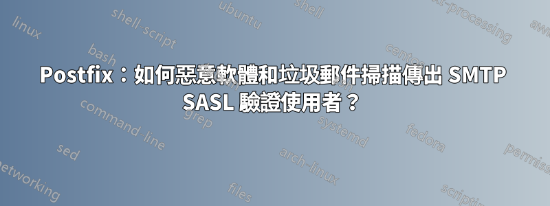 Postfix：如何惡意軟體和垃圾郵件掃描傳出 SMTP SASL 驗證使用者？