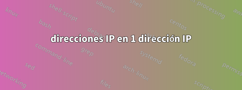 2 direcciones IP en 1 dirección IP