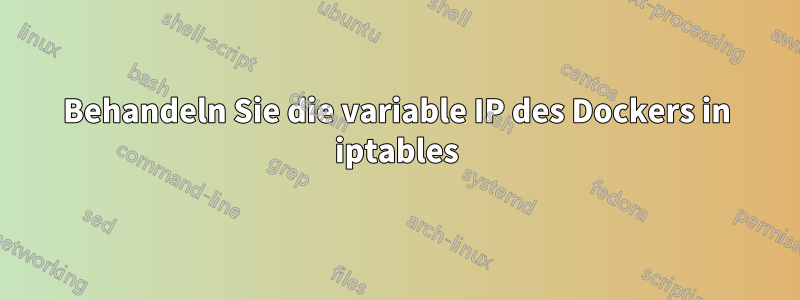 Behandeln Sie die variable IP des Dockers in iptables