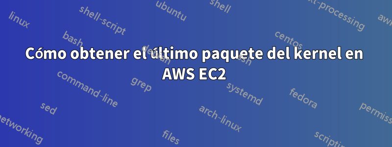 Cómo obtener el último paquete del kernel en AWS EC2