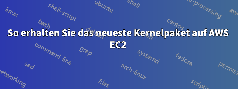 So erhalten Sie das neueste Kernelpaket auf AWS EC2