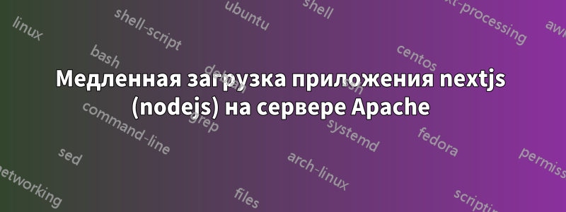 Медленная загрузка приложения nextjs (nodejs) на сервере Apache