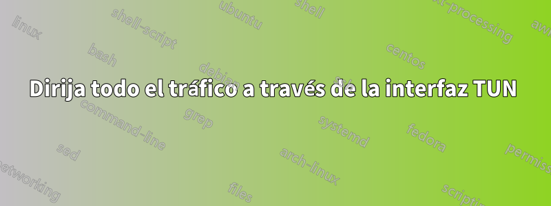 Dirija todo el tráfico a través de la interfaz TUN