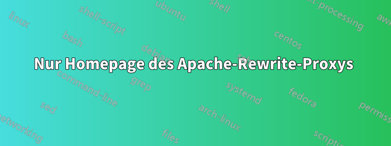 Nur Homepage des Apache-Rewrite-Proxys