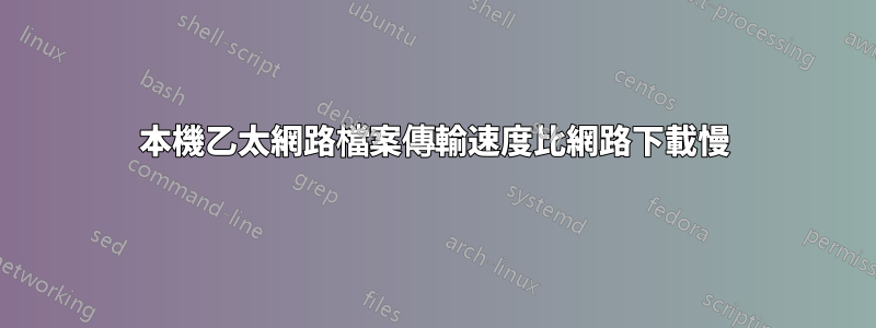 本機乙太網路檔案傳輸速度比網路下載慢