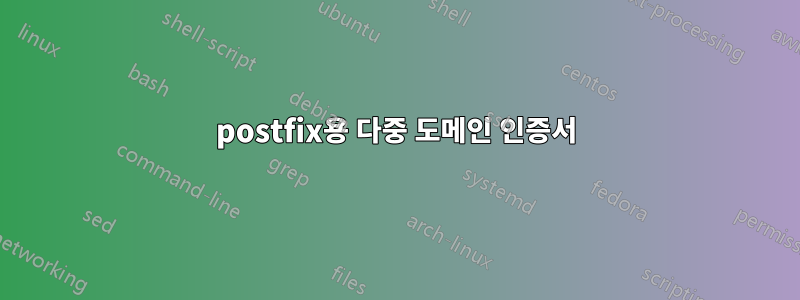 postfix용 다중 도메인 인증서