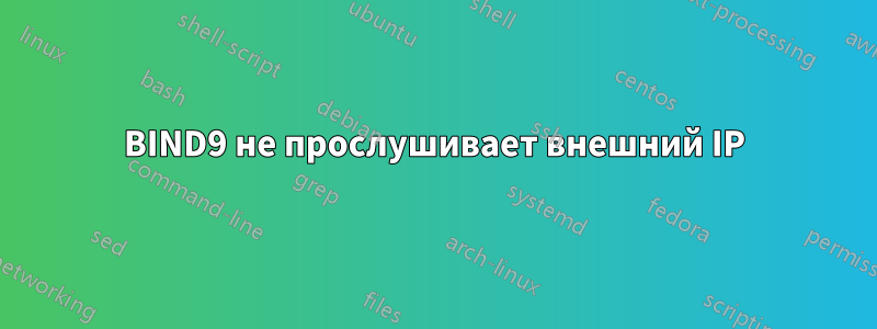 BIND9 не прослушивает внешний IP