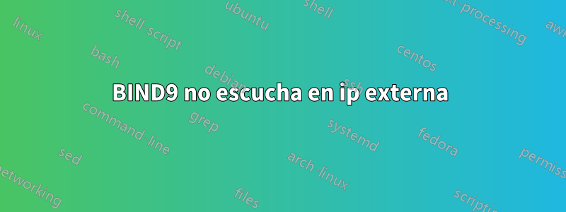 BIND9 no escucha en ip externa