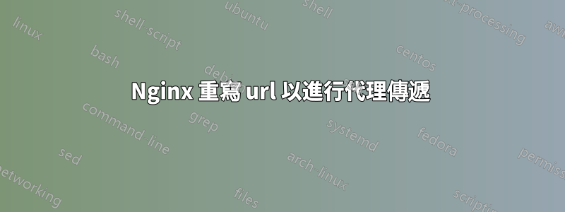 Nginx 重寫 url 以進行代理傳遞