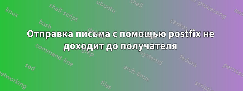 Отправка письма с помощью postfix не доходит до получателя