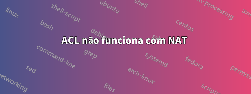 ACL não funciona com NAT