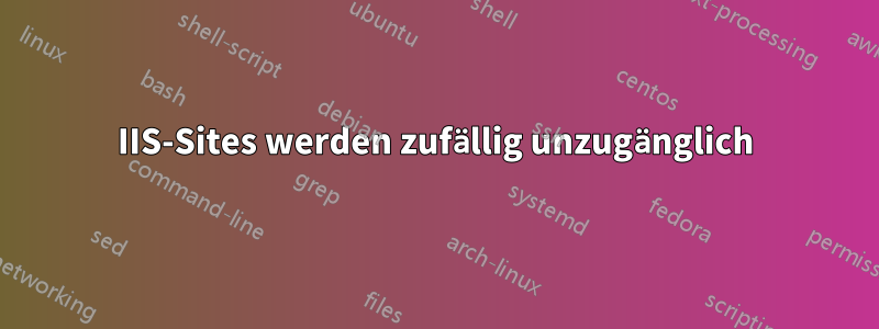 IIS-Sites werden zufällig unzugänglich