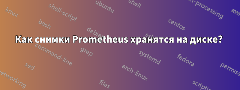 Как снимки Prometheus хранятся на диске?