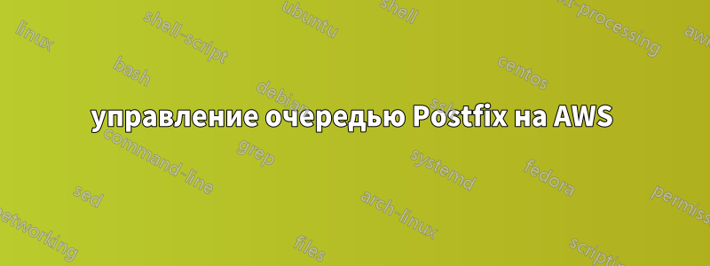 управление очередью Postfix на AWS