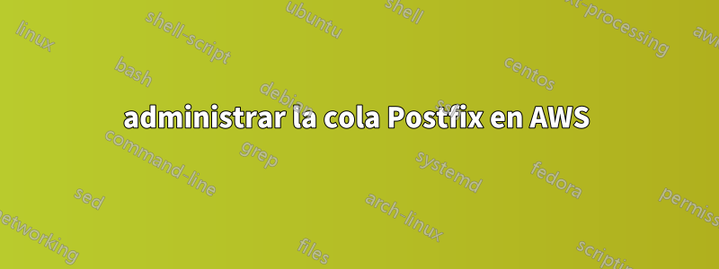 administrar la cola Postfix en AWS