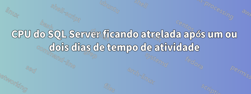 CPU do SQL Server ficando atrelada após um ou dois dias de tempo de atividade