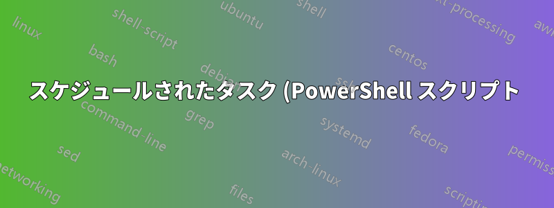 スケジュールされたタスク (PowerShell スクリプト) により、イベント ビューアーで「監査失敗」SeTcbPrivilege エラーが発生する