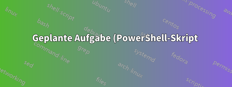 Geplante Aufgabe (PowerShell-Skript) verursacht „Audit-Fehler“ SeTcbPrivilege-Fehler in der Ereignisanzeige