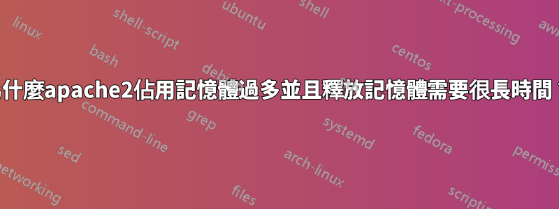 為什麼apache2佔用記憶體過多並且釋放記憶體需要很長時間？