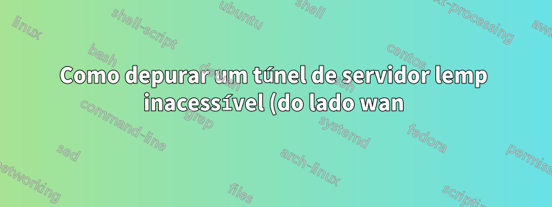 Como depurar um túnel de servidor lemp inacessível (do lado wan) através de uma instância Openvpn-AS baseada em AWS