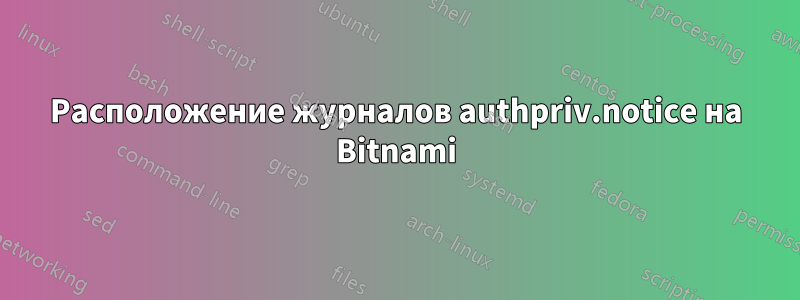 Расположение журналов authpriv.notice на Bitnami